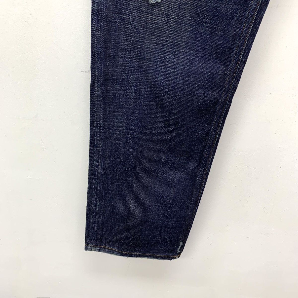 Dolce & Gabbana Dolce Gabbana Dark Blue Vintage Distressed Denim Pants K26WX Size US 30 / EU 46 - 5 Thumbnail