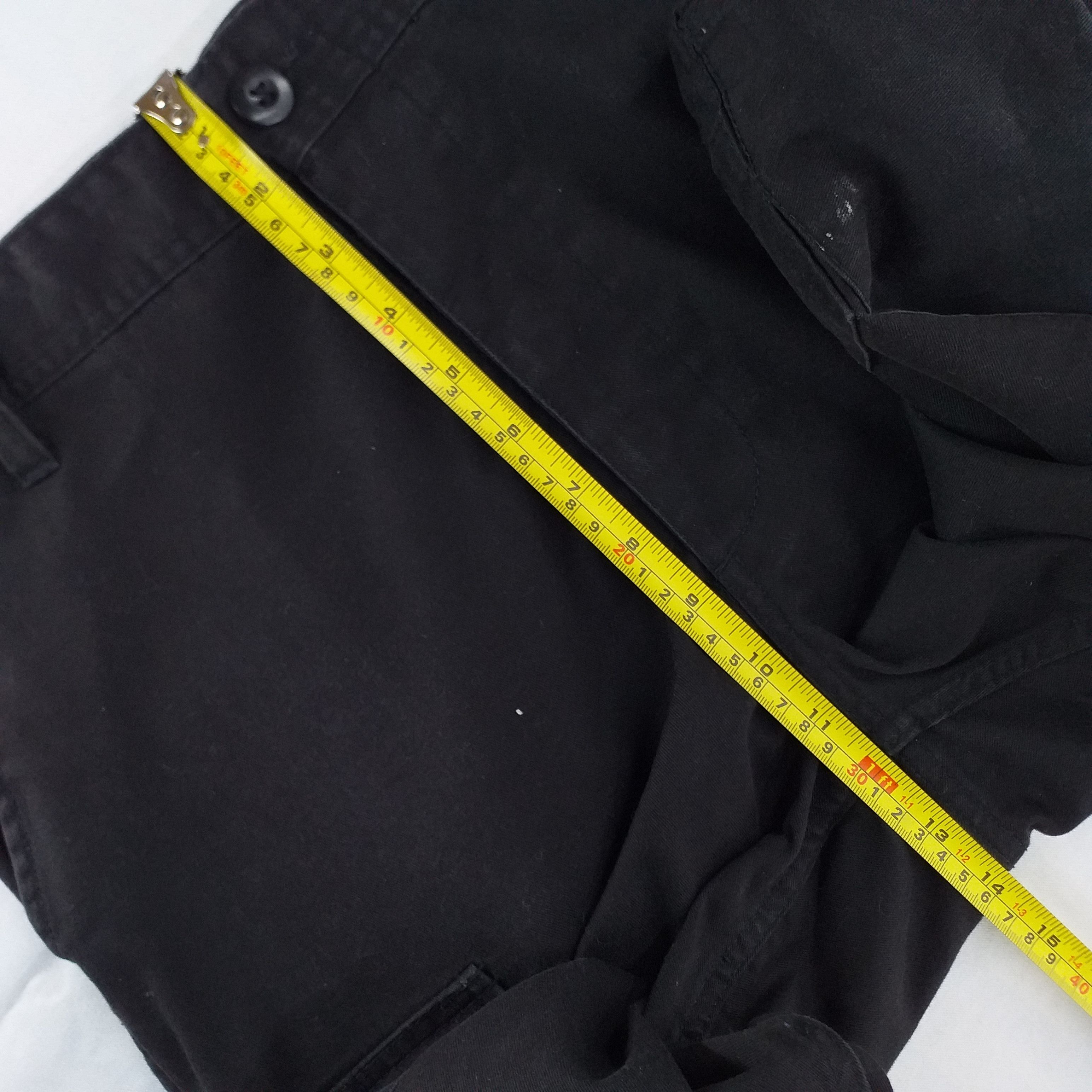Japanese Brand Black Cargo Multi Pocket Pants -CP052 Size US 31 - 19 Thumbnail