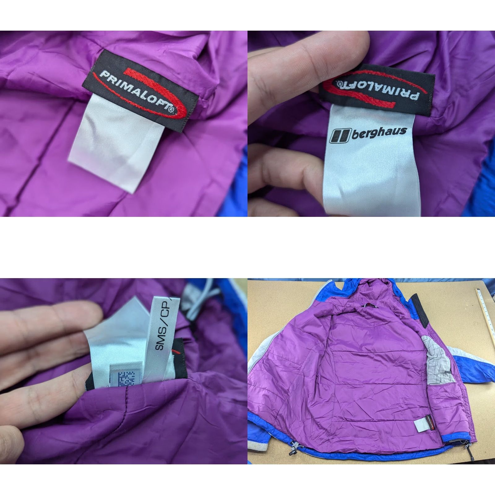 Berghaus Berghaus Extrem Womens Jacket Sz 12 Outdoor Hooded Primaloft Blue White Multicolor Water Resistant Full Zip Softshell Jacket Womens Size XL / US 12-14 / IT 48-50 - 9 Thumbnail