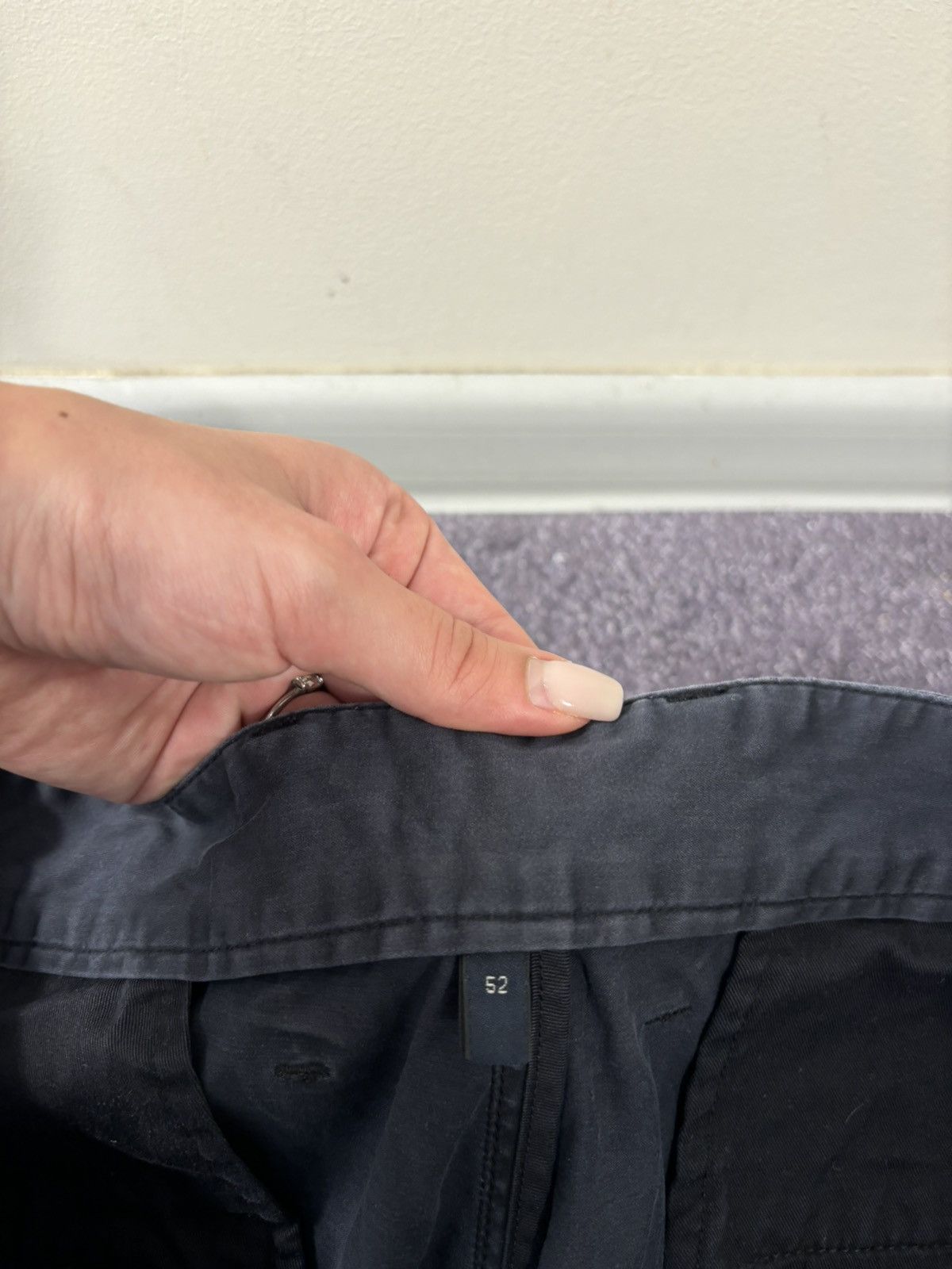 Armani Armani Jeans Men’s Faded Navy Slim Fit Luxury Pants Trousers Size US 34 / EU 50 - 17 Thumbnail