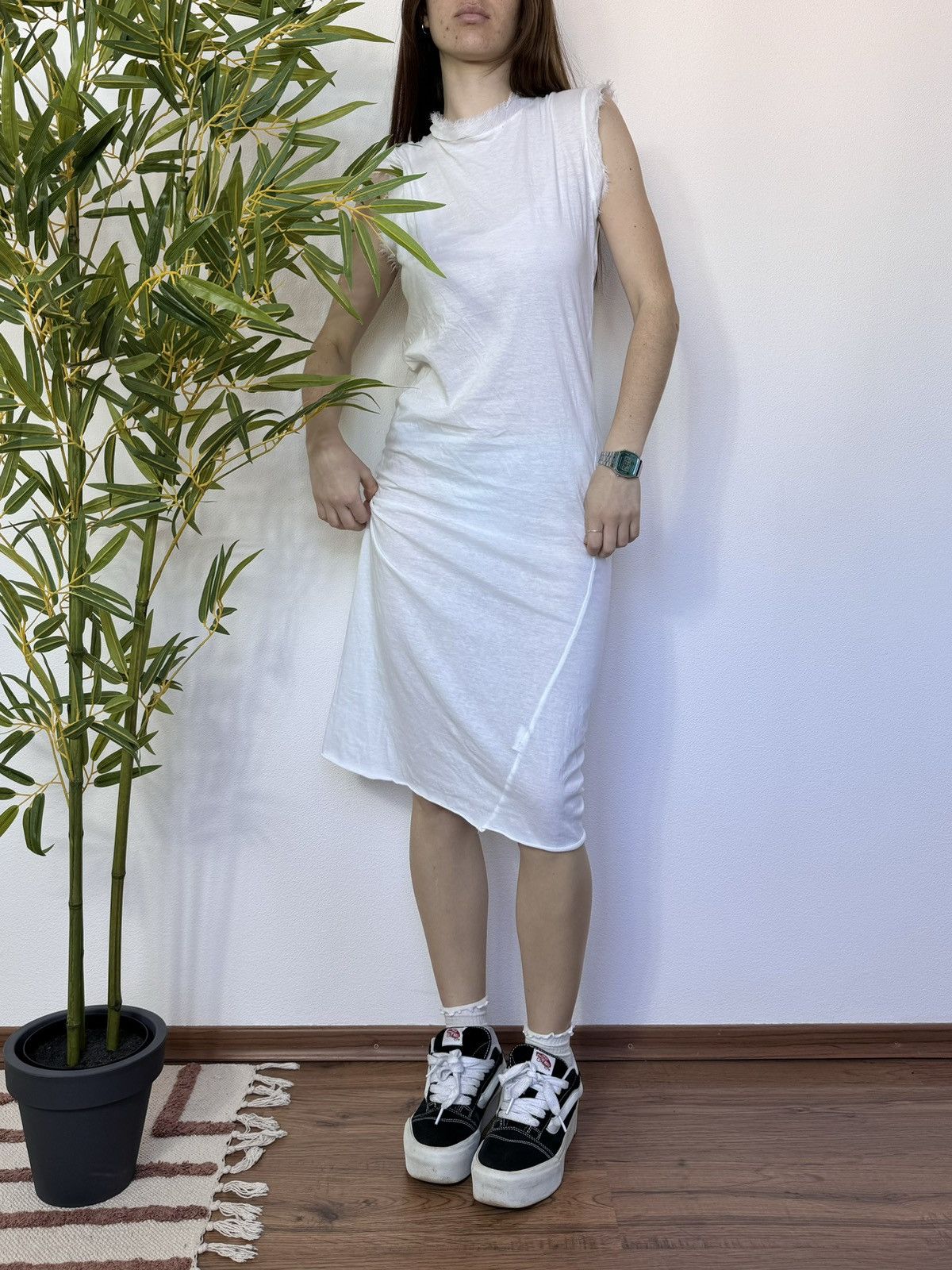 image of Lanvin 2000S Mesh Maxi Dress in White, Women's (Size Large)