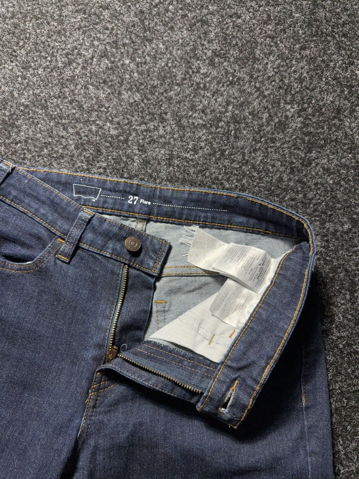 Levi's 00s Levis Sexy Western USA Y2K Flare Rock Bootcut Jeans Y2K Size 27" / US 4 / IT 40 - 8 Thumbnail