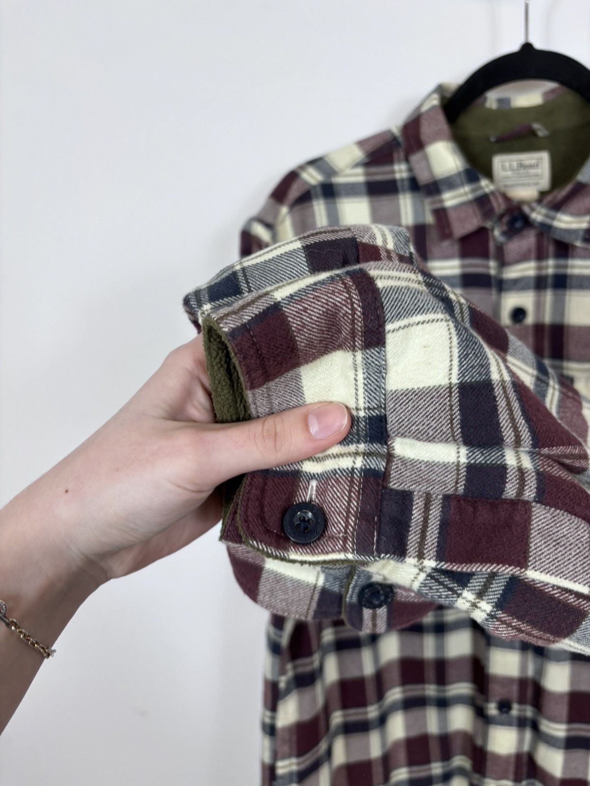 L.L. Bean L.L. Bean Vintage Plaid Check Fleece Lined Flannel Shirt Size US M / EU 48-50 / 2 - 9 Thumbnail