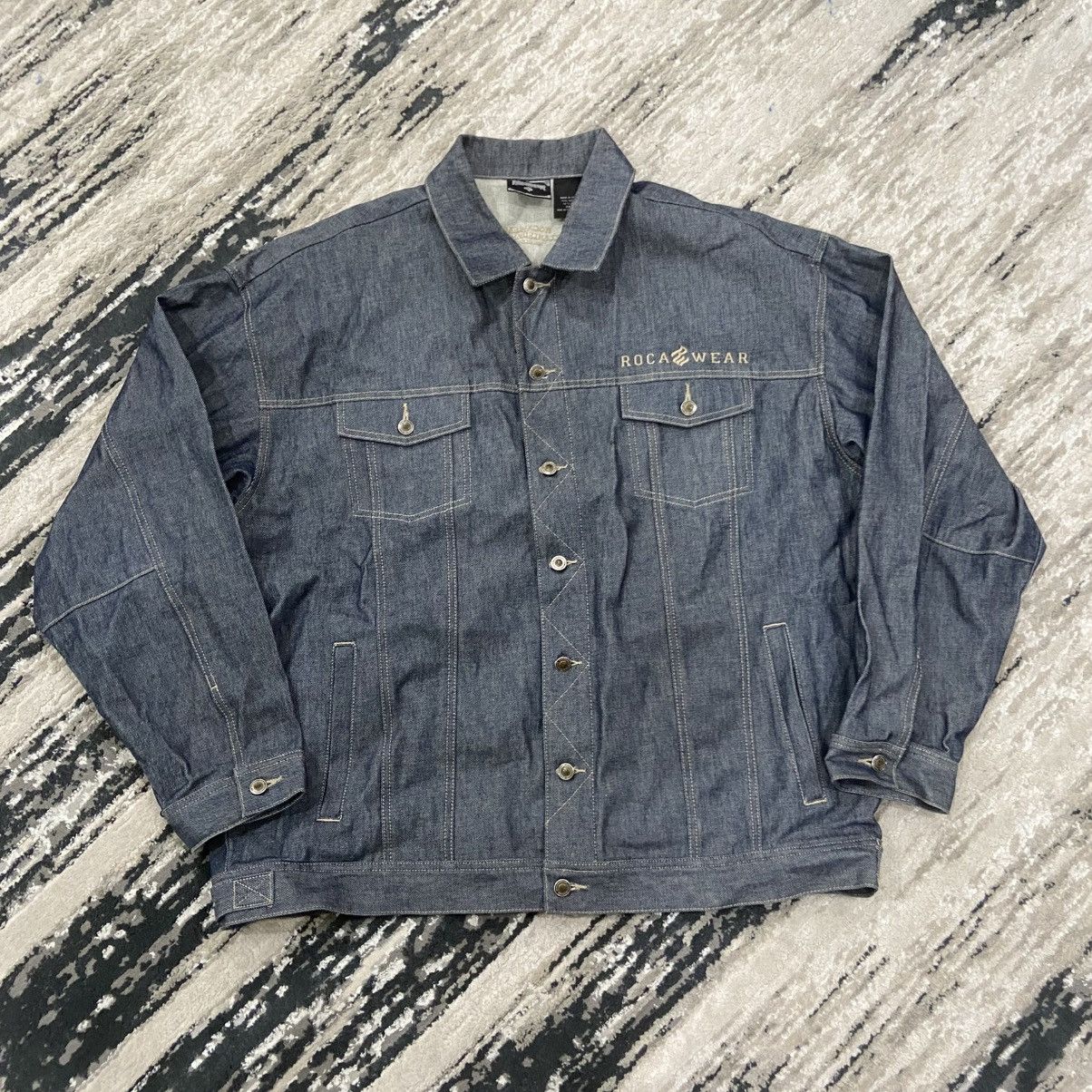 Rocawear VTG Rocawear Men’s Y2K Jacket 3XL Heavy Duty Denim 90s Size US XXL / EU 58 / 5 - 1 Thumbnail