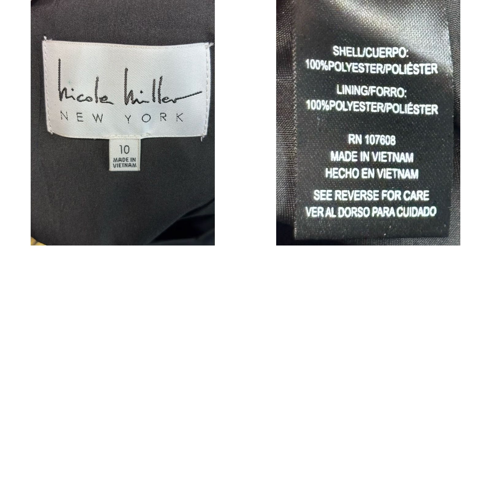 Nicole Miller Nicole Miller 3D Floral Black Mini Dress Sz 12 Women’s Sleeveless Sheath Size L / US 10 / IT 46 - 8 Thumbnail