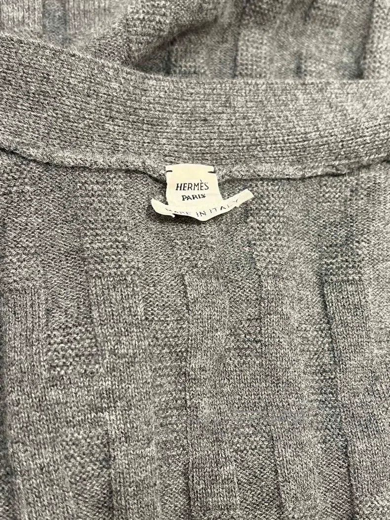 Hermes Hermes Gray wool cardigan Size XXS / US 00 / IT 34 - 4 Thumbnail