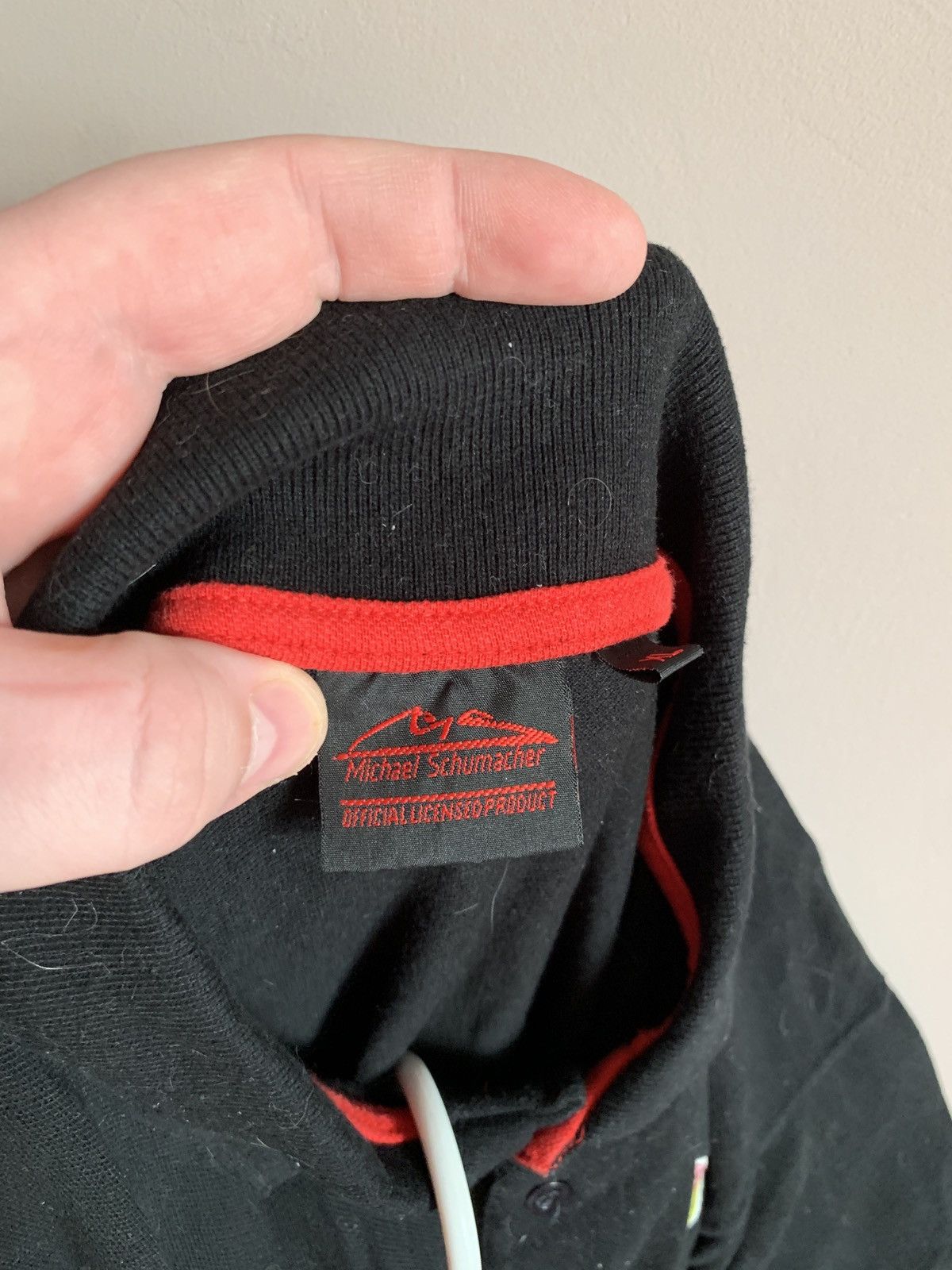 Vintage Michael Schumacher Vintage Polo Shirt Ferrari Black XL Size US XL / EU 56 / 4 - 10 Thumbnail