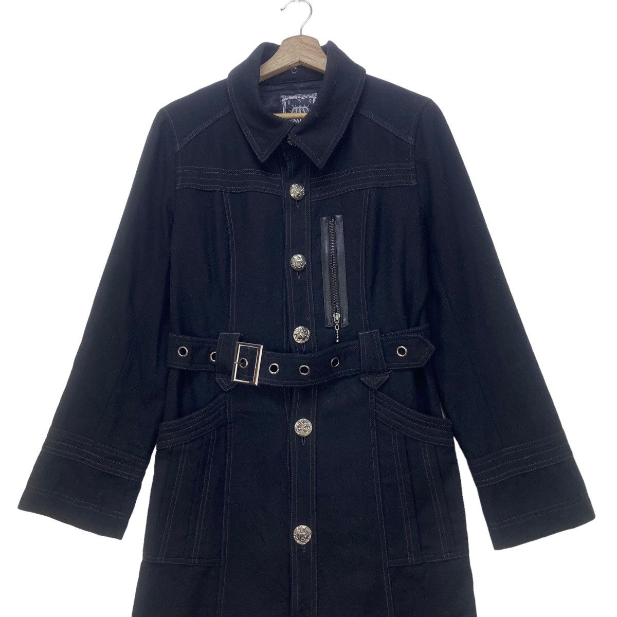 Japanese Brand 🔥Unisex Algonquins Punks Street Fashion Wool Long Coat Size US XS / EU 42 / 0 - 2 Thumbnail