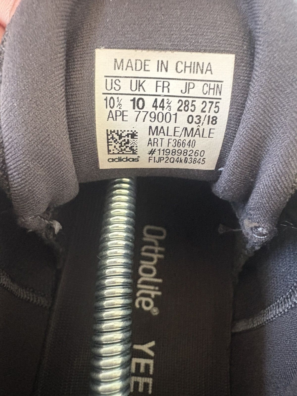 Yeezy Adidas Yeezy Boost 500 Utility Black Size 10.5 Size US 10.5 / EU 43-44 - 7 Thumbnail