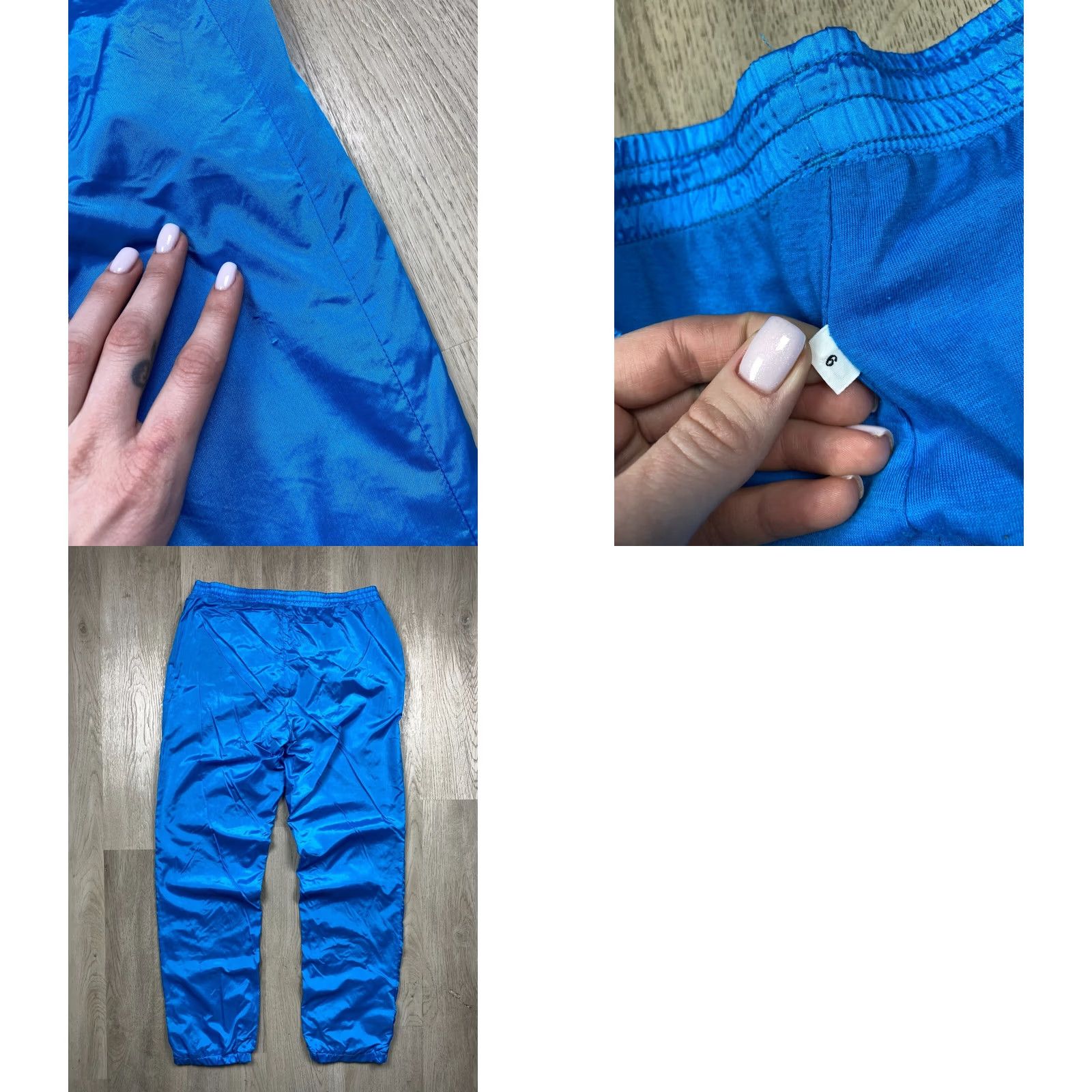 Adidas ADIDAS Track Jacket Track Pants 90s Vintage Mens Nylon XL Blue Tracksuit Mens 90s Size 46R - 10 Thumbnail