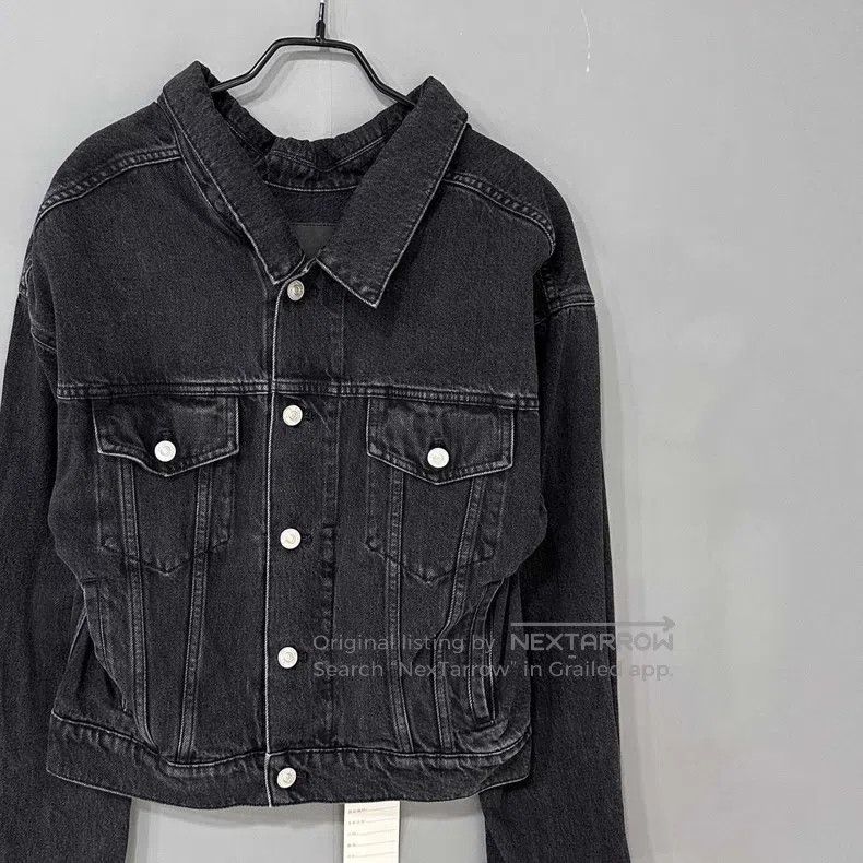 Balenciaga Balenciaga Black Denim Jacket Size XS / US 0-2 / IT 36-38 - 2 Thumbnail