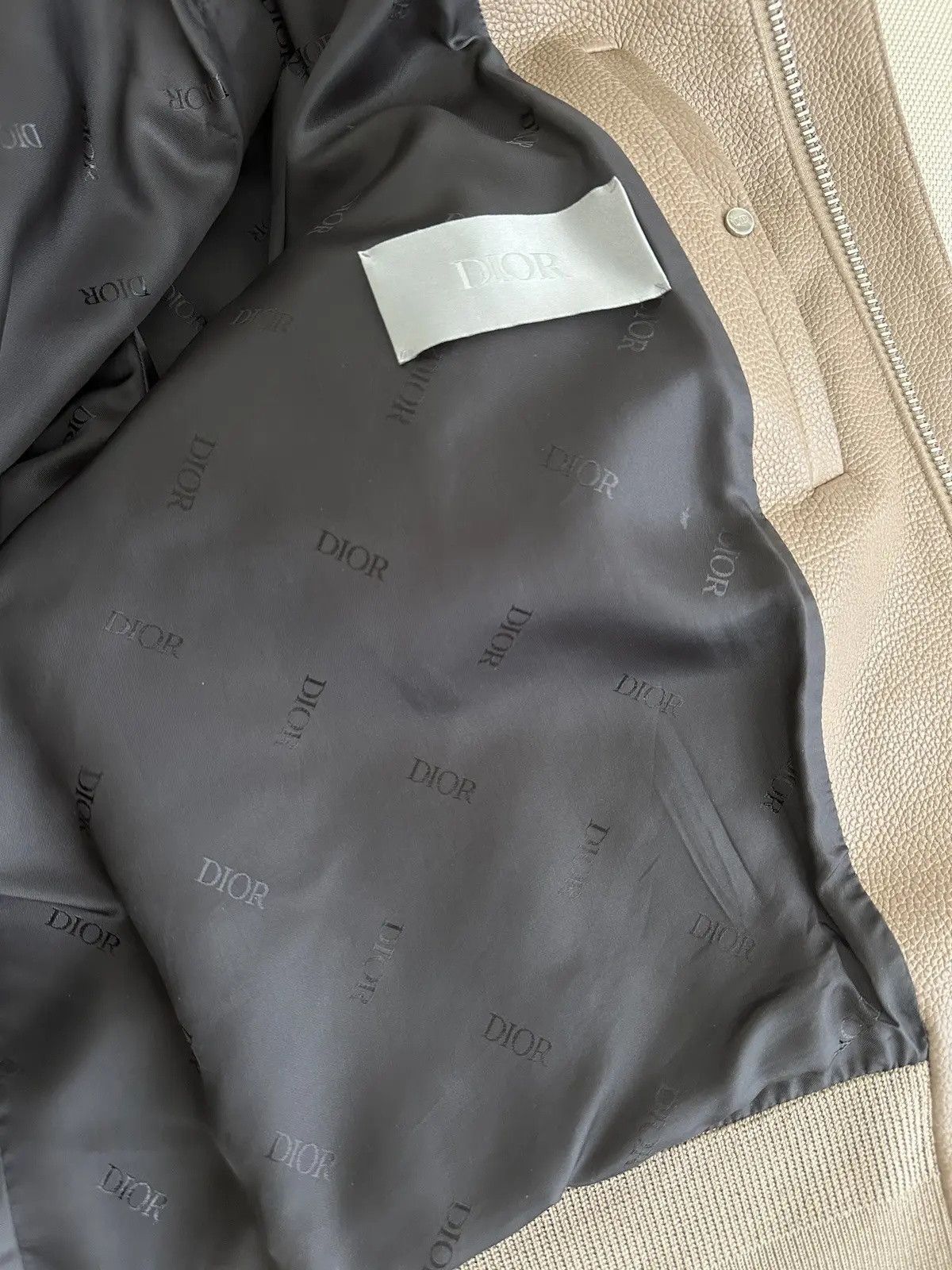 Dior Dior Bomber Leather Jacket Beaver Fur Collar Size US L / EU 52-54 / 3 - 17 Thumbnail