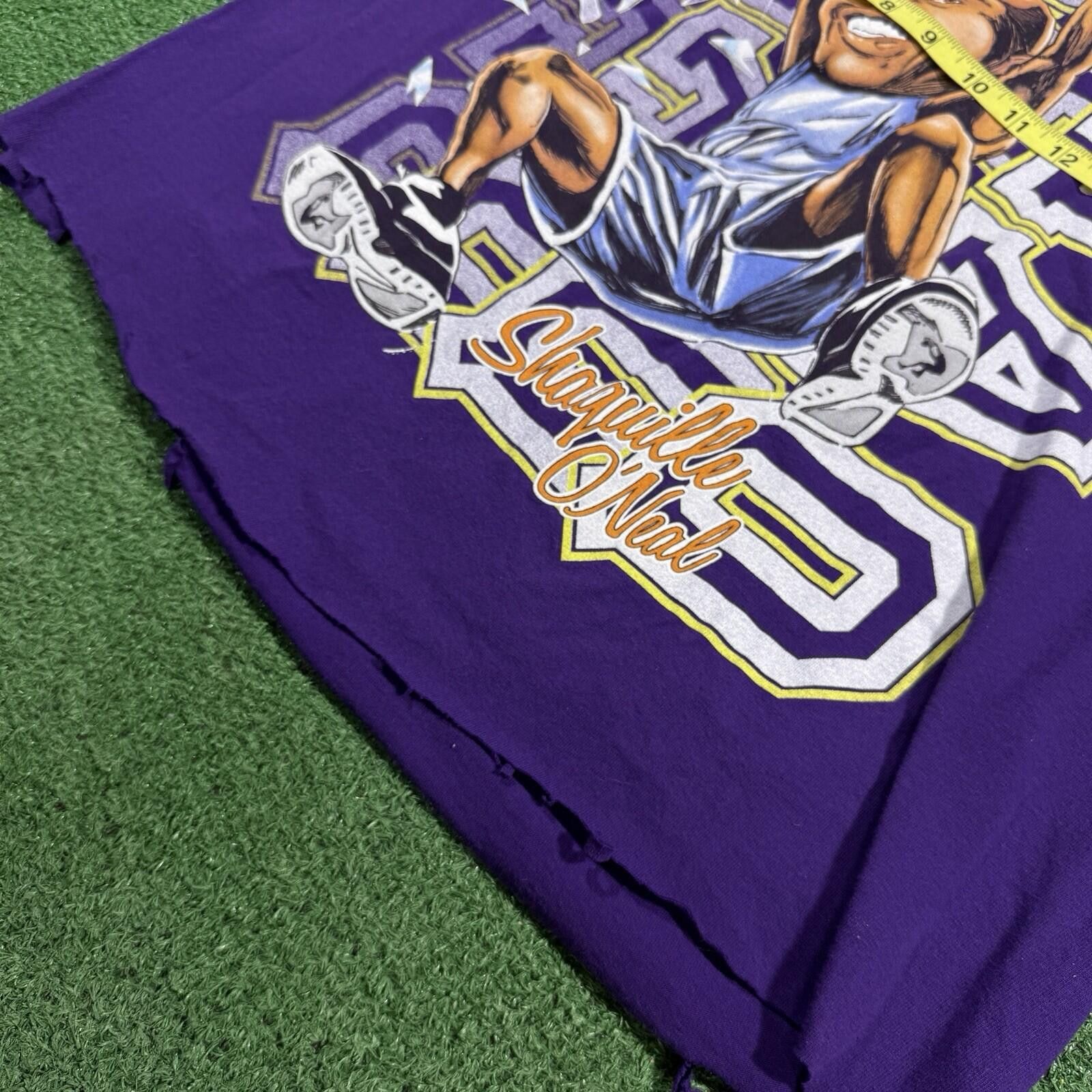 Paul & Shark Vintage Y2K Shaq Lakers Long Sleeve Shirt Purple Tee Large Size US L / EU 52-54 / 3 - 5 Thumbnail