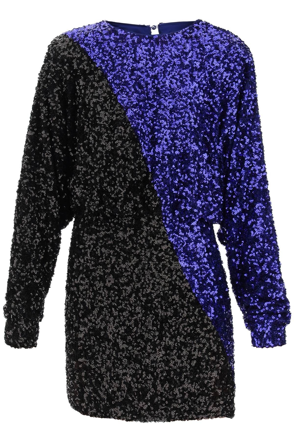 image of Rotate Birger Christensen Rotate 'billie' Sequined Mini Dress in Blue, Women's (Size XS)