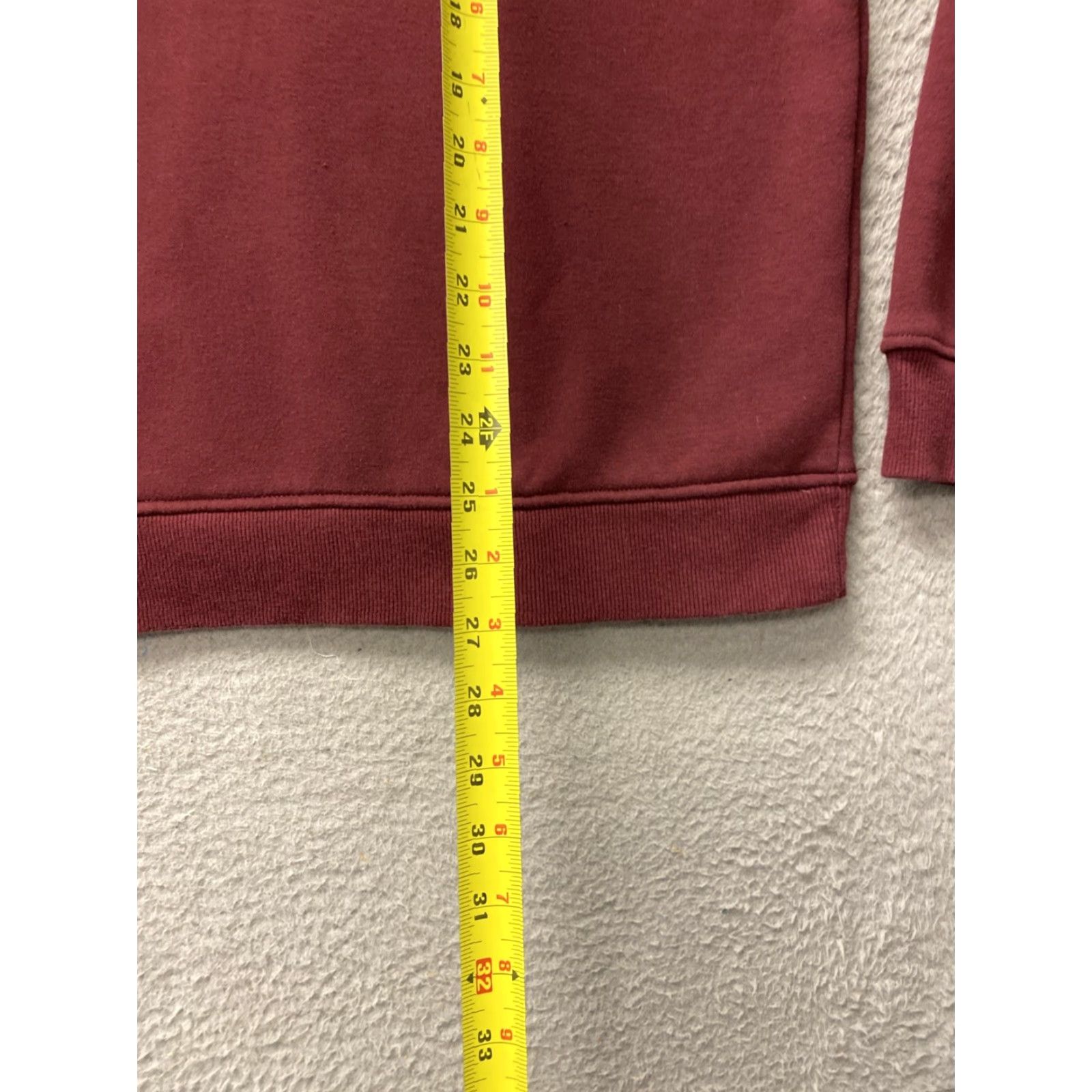 Izod IZOD Sweater Men's 1/4 Zip Pullover Mock Neck Long Sleeve Maroon M Regular Fit Fleece Knit Lightweight - Business Casual Mens Size US M / EU 48-50 / 2 - 7 Thumbnail