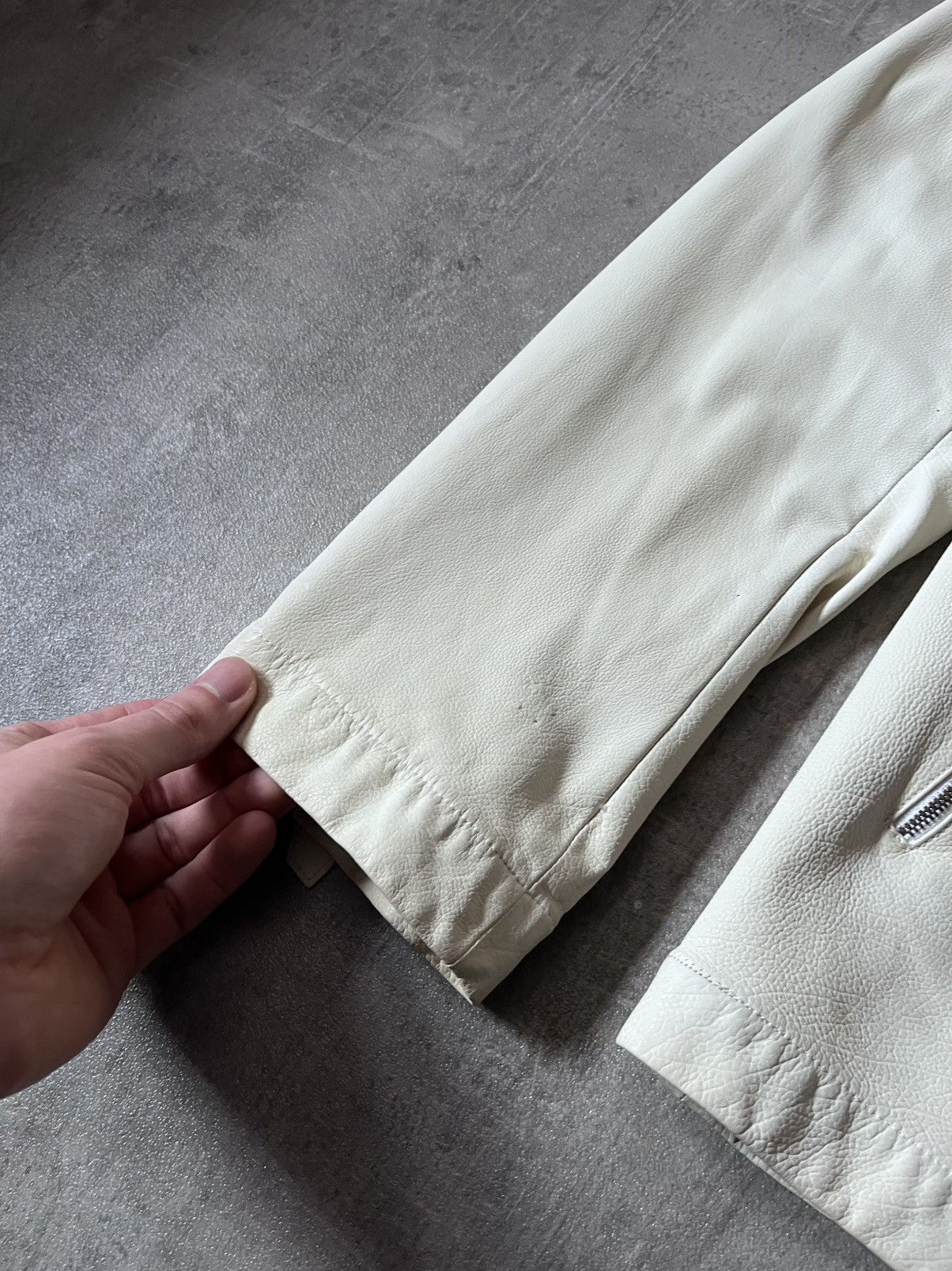 Hermes Hermes white leather jacket very light Size US L / EU 52-54 / 3 - 5 Thumbnail