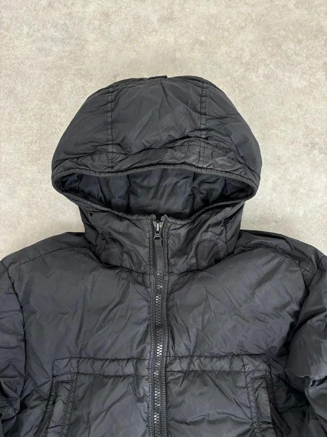 Stone Island AW2017 Stone Island Black Dyed Crinkle Reps Black Hooded Puffer Jacket Size US L / EU 52-54 / 3 - 5 Thumbnail