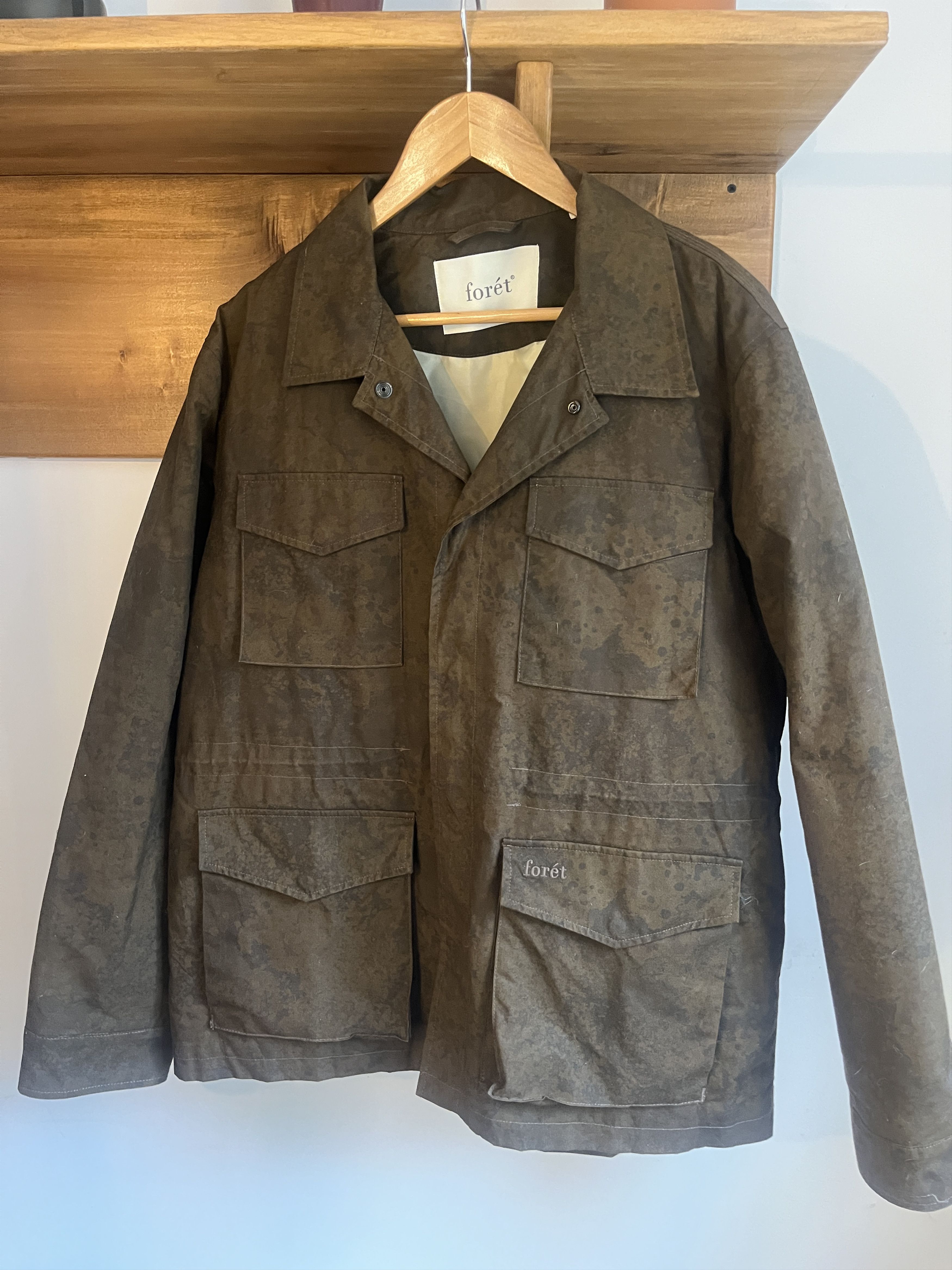 foret Forét Hike Field Jacket Brown, Waxed Cotton Size US L / EU 52-54 / 3 - 1 Thumbnail