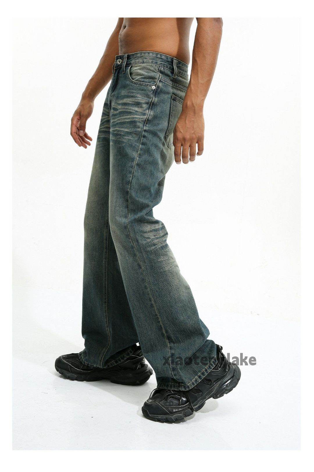 Jean × Vintage washed faded cleanfit yuppie y2k bootcut flared jeans Size US 32 / EU 48 - 4 Thumbnail