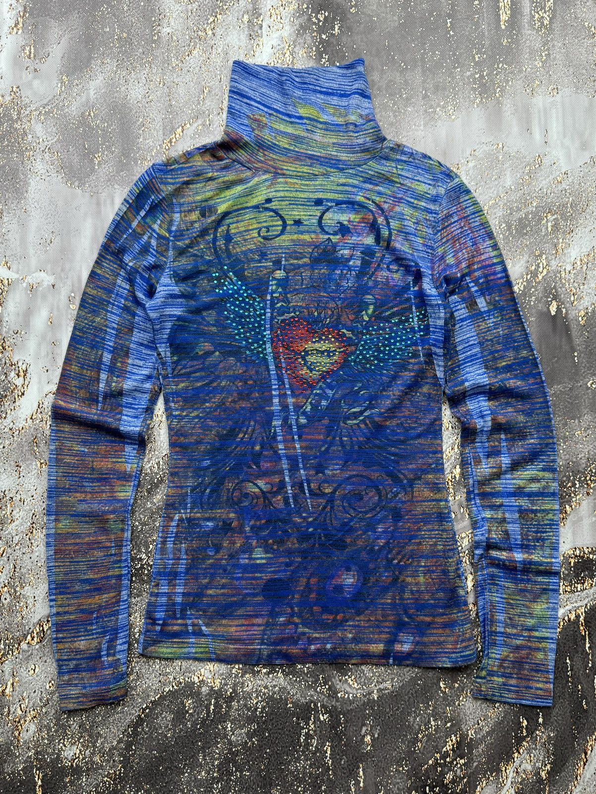Japanese Brand Vintage Printed Long Sleeve Size S / US 4 / IT 40 - 1 Thumbnail