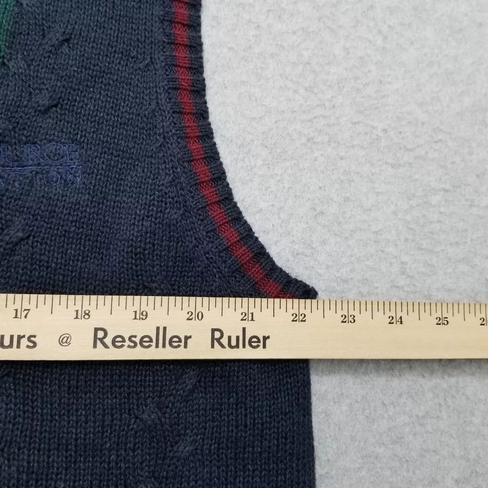 Bugle Boy Bugle Boy Sweater Men XL Blue Red Green Vest Pullover V Neck Size US XL / EU 56 / 4 - 9 Thumbnail