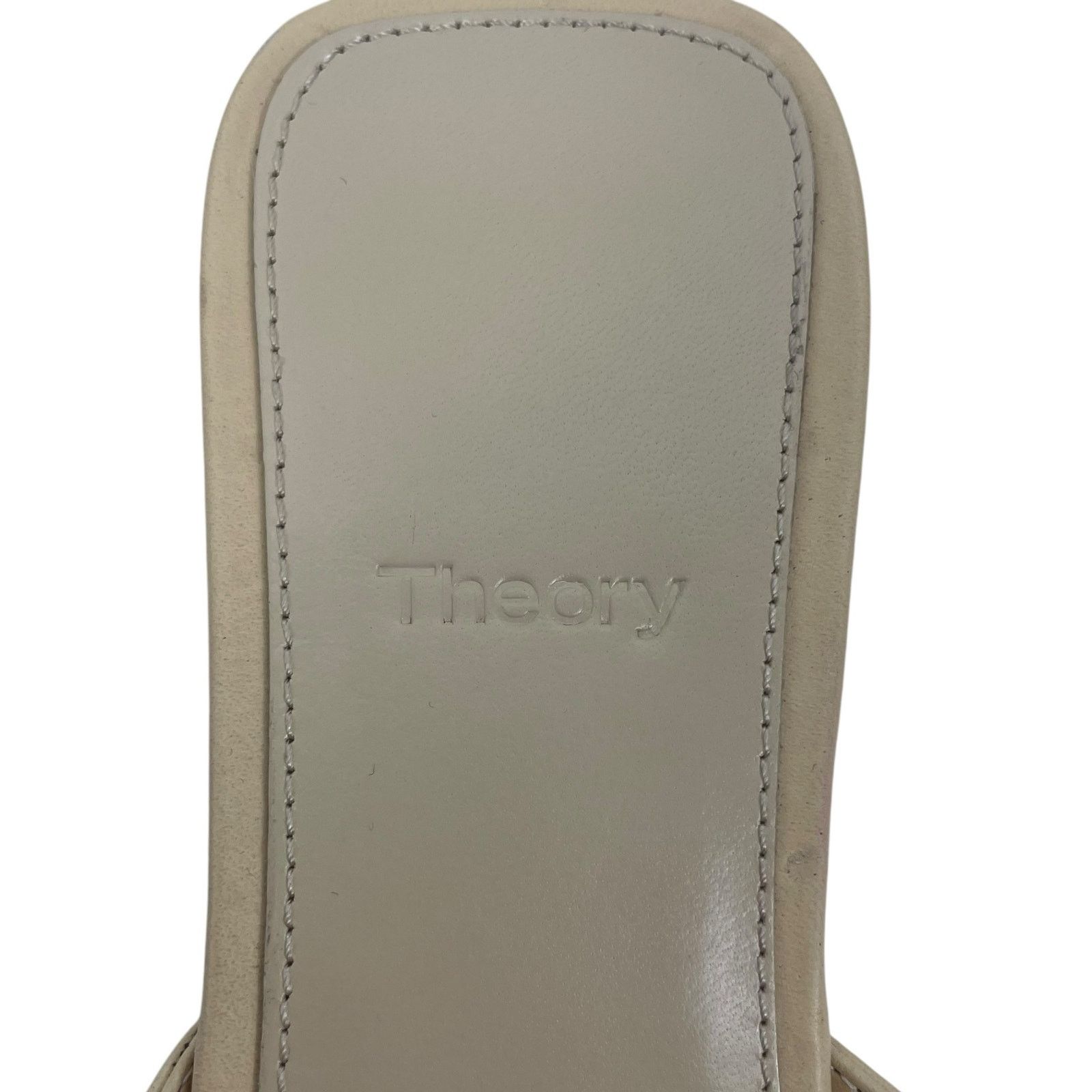 Theory Theory Twisted Leather Sandal Slide Open Toe Beige Size 38 Size US 8 / IT 38 - 11 Thumbnail