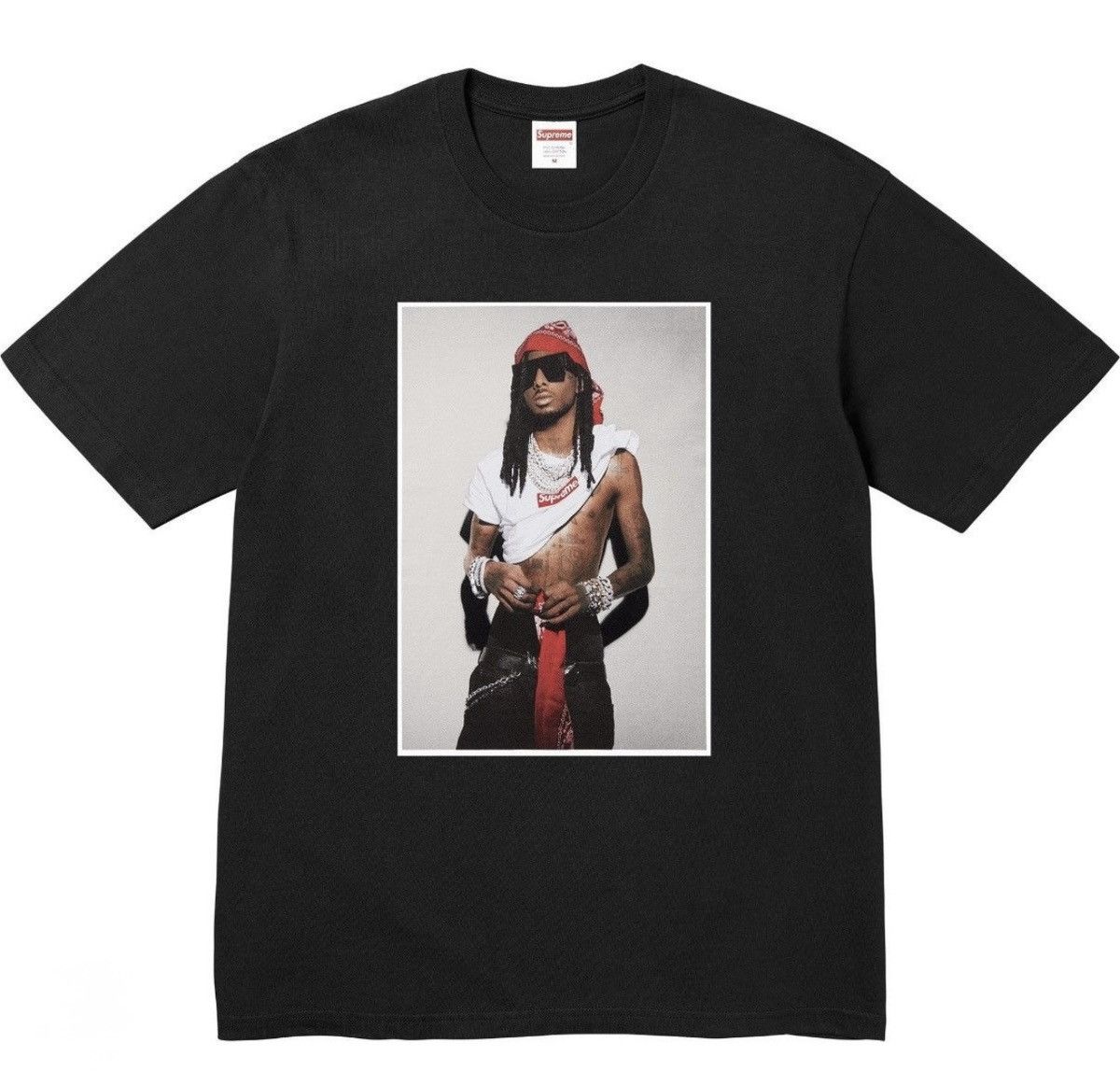 Supreme Playboi Carti Supreme Photo Tee Black Size XL Size US XL / EU 56 / 4 - 1 Thumbnail