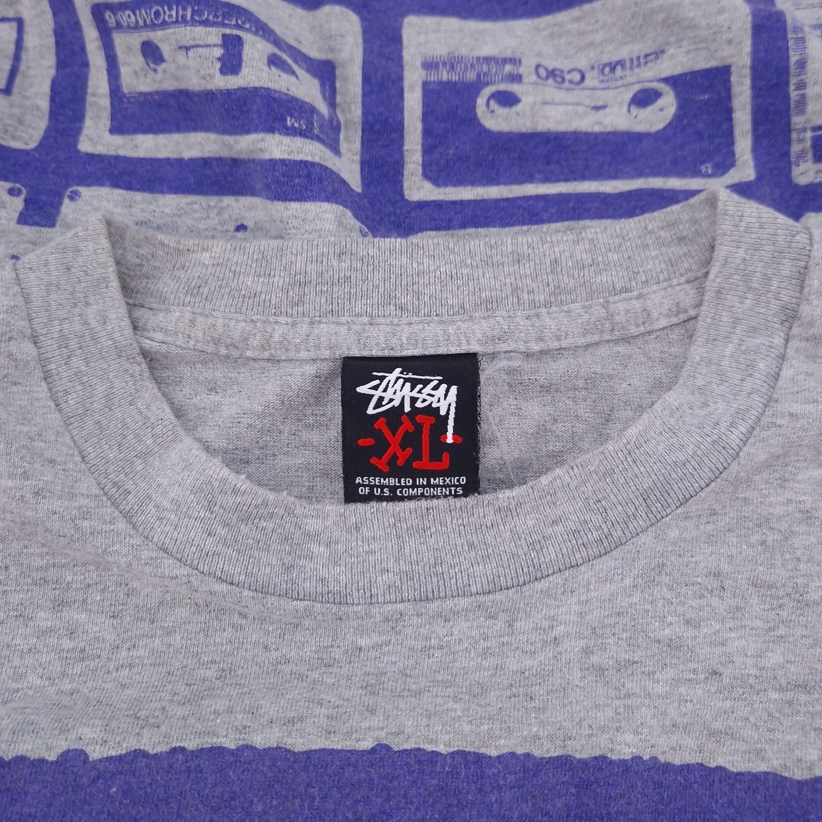 Stussy Vintage 90s Stussy Radio Cassette Boombox Tee Size US XL / EU 56 / 4 - 3 Thumbnail