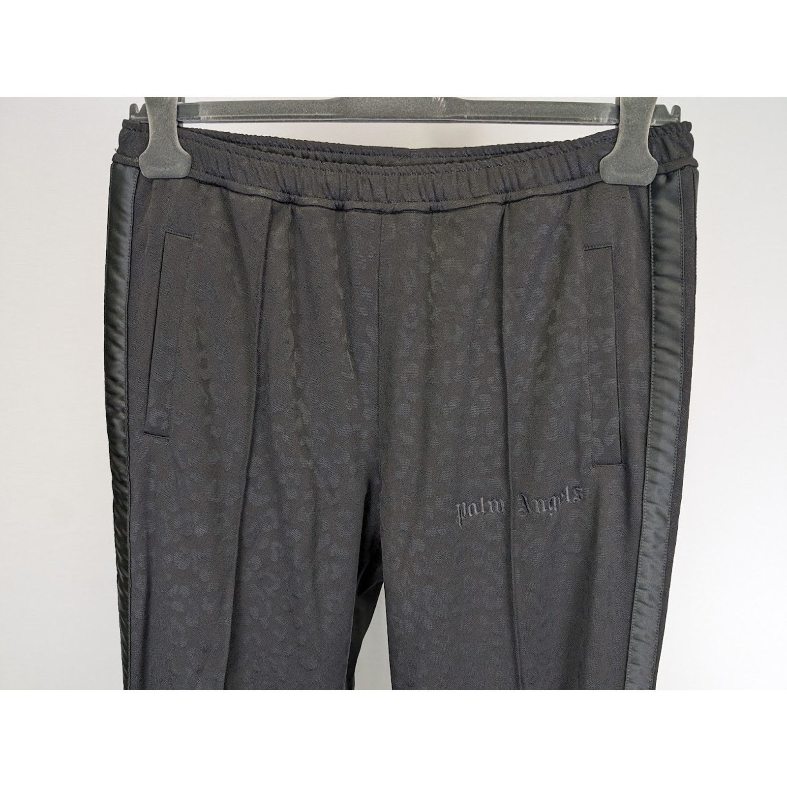 Palm Angels o1rshd1 Tuxedo Leopard Track Pants in Black White Size US 34 / EU 50 - 7 Thumbnail