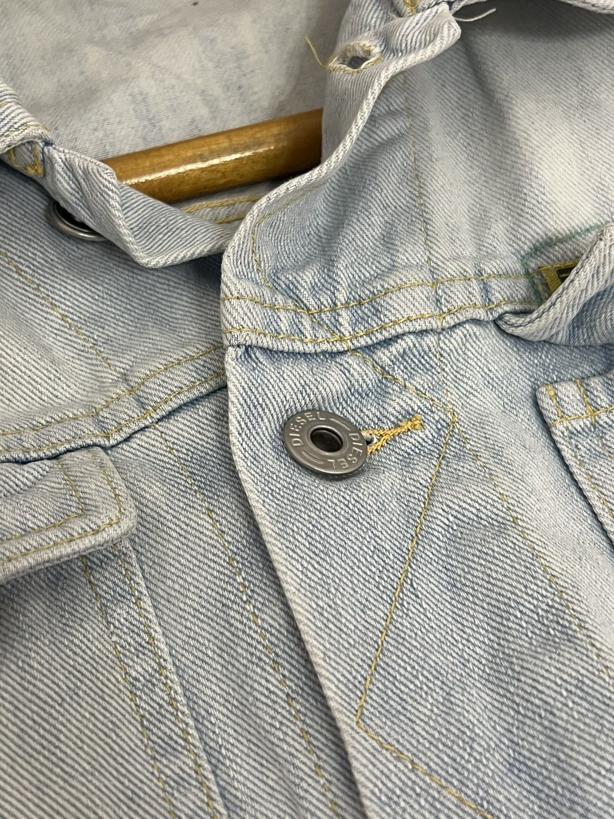 Diesel × Vintage Diesel Vintage Denim Jacket Size S Size S / US 4 / IT 40 - 9 Thumbnail