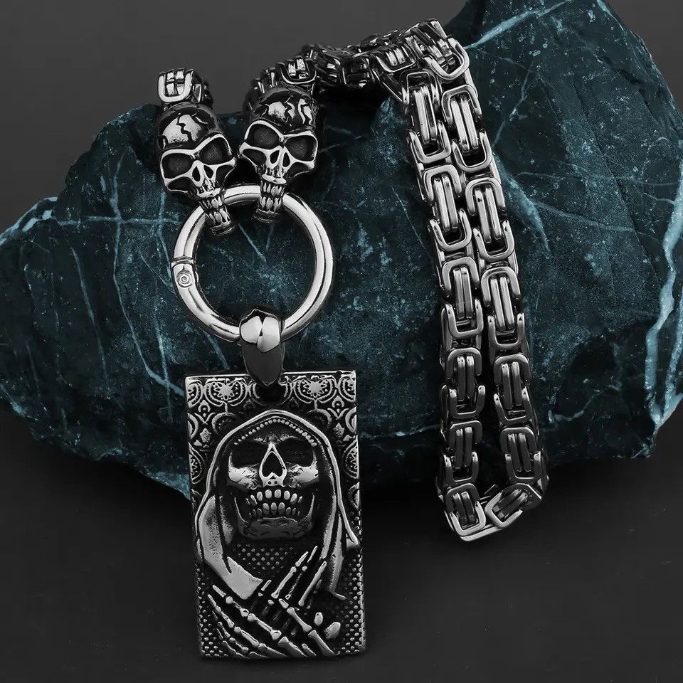 Other Pagan Faith Grim Reaper Pendant Necklace Size ONE SIZE - 4 Thumbnail