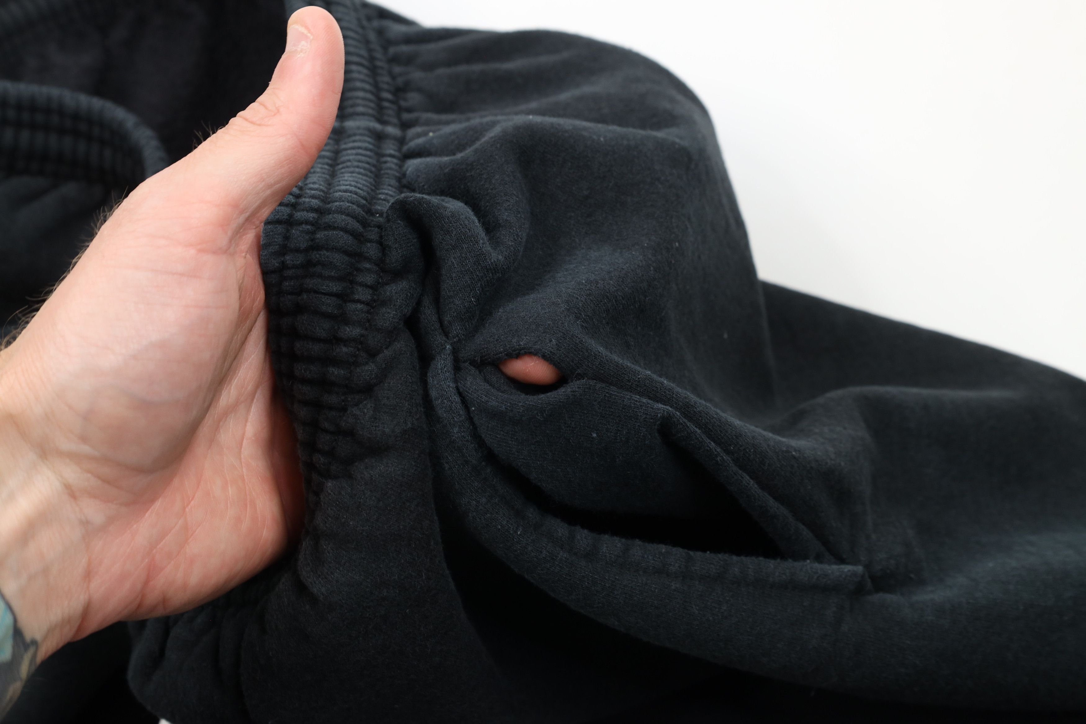 Starter × Vintage Vintage 90s Starter Heavyweight Sweatpants Joggers Black Size US 38 / EU 54 - 7 Thumbnail