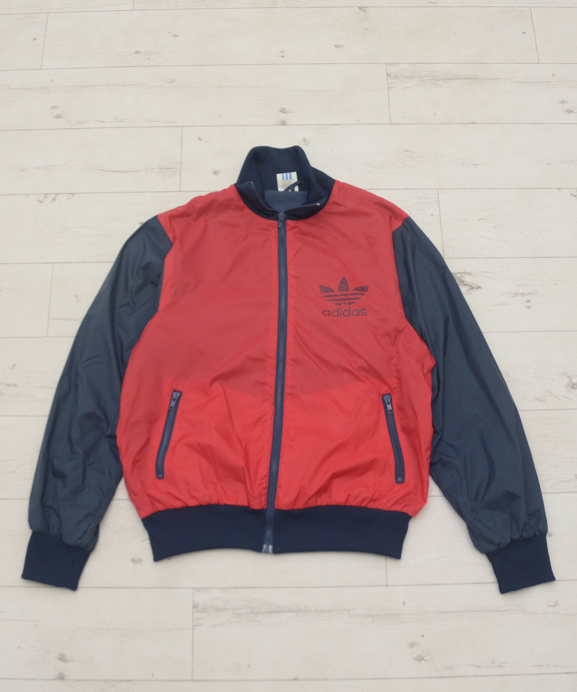 Adidas × Vintage 90s Vintage Adidas Original Track Bomber Jacket Size US L / EU 52-54 / 3 - 1 Thumbnail