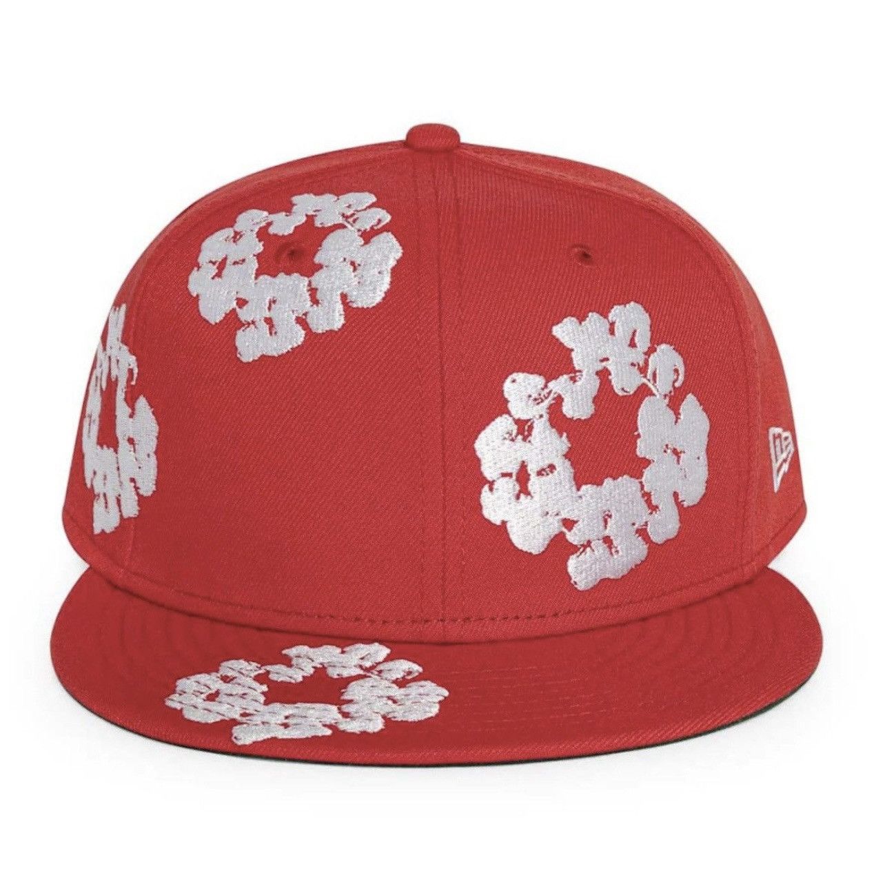 DENIM TEARS Denim Tears Red Cotton Wreath Fitted Hat Sz 8 Size ONE SIZE - 1 Thumbnail