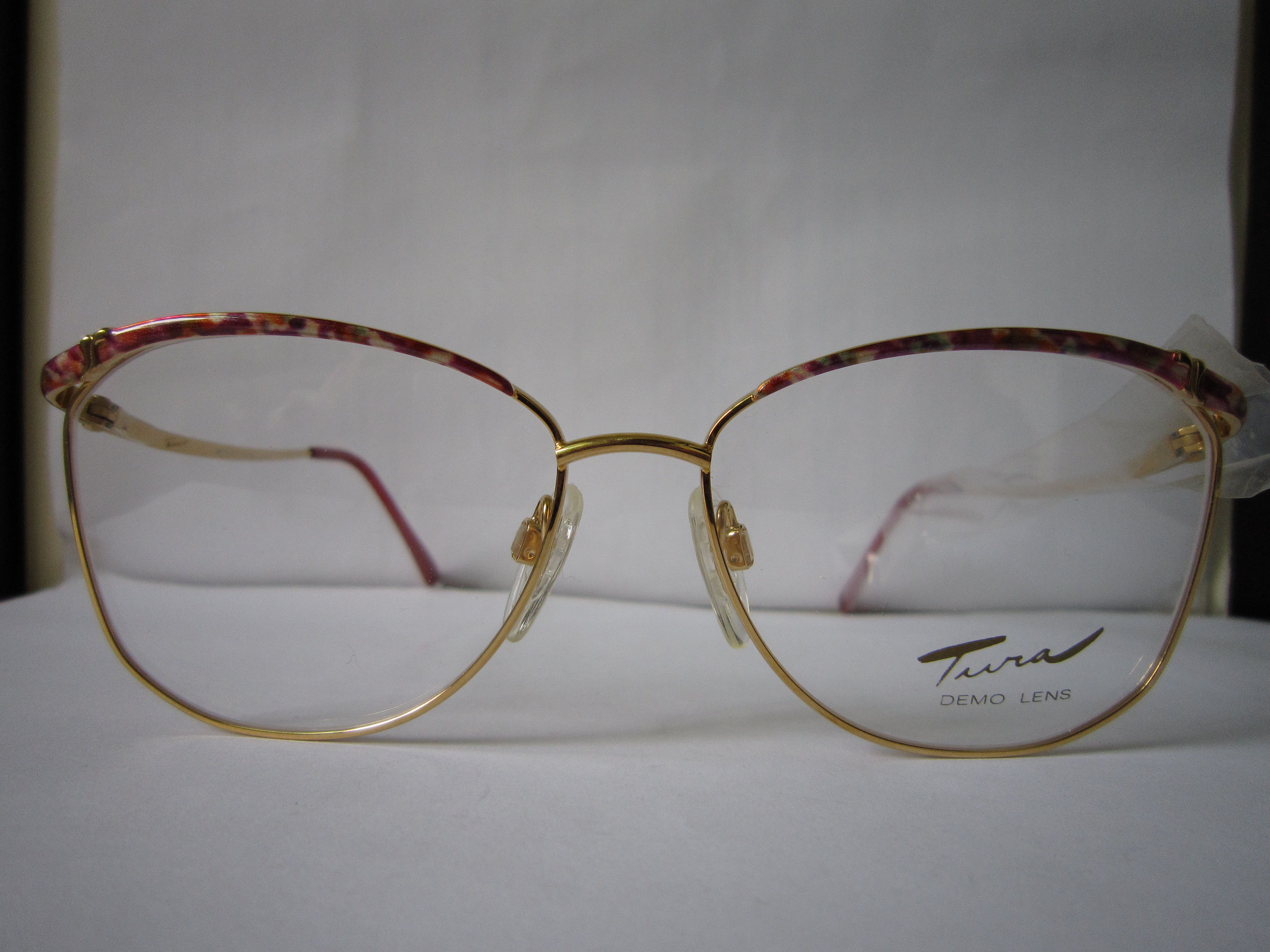 Vintage Vintage 80s TURA Mod 402 Red Woman Eyeglasses Frame Size ONE SIZE - 1 Thumbnail
