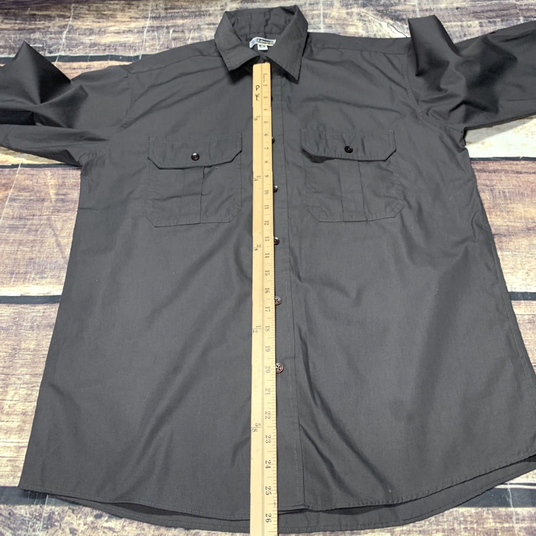 Vintage Edwards Mens Shirt Size Medium Long Sleeve Gray Button Down Size US M / EU 48-50 / 2 - 4 Thumbnail