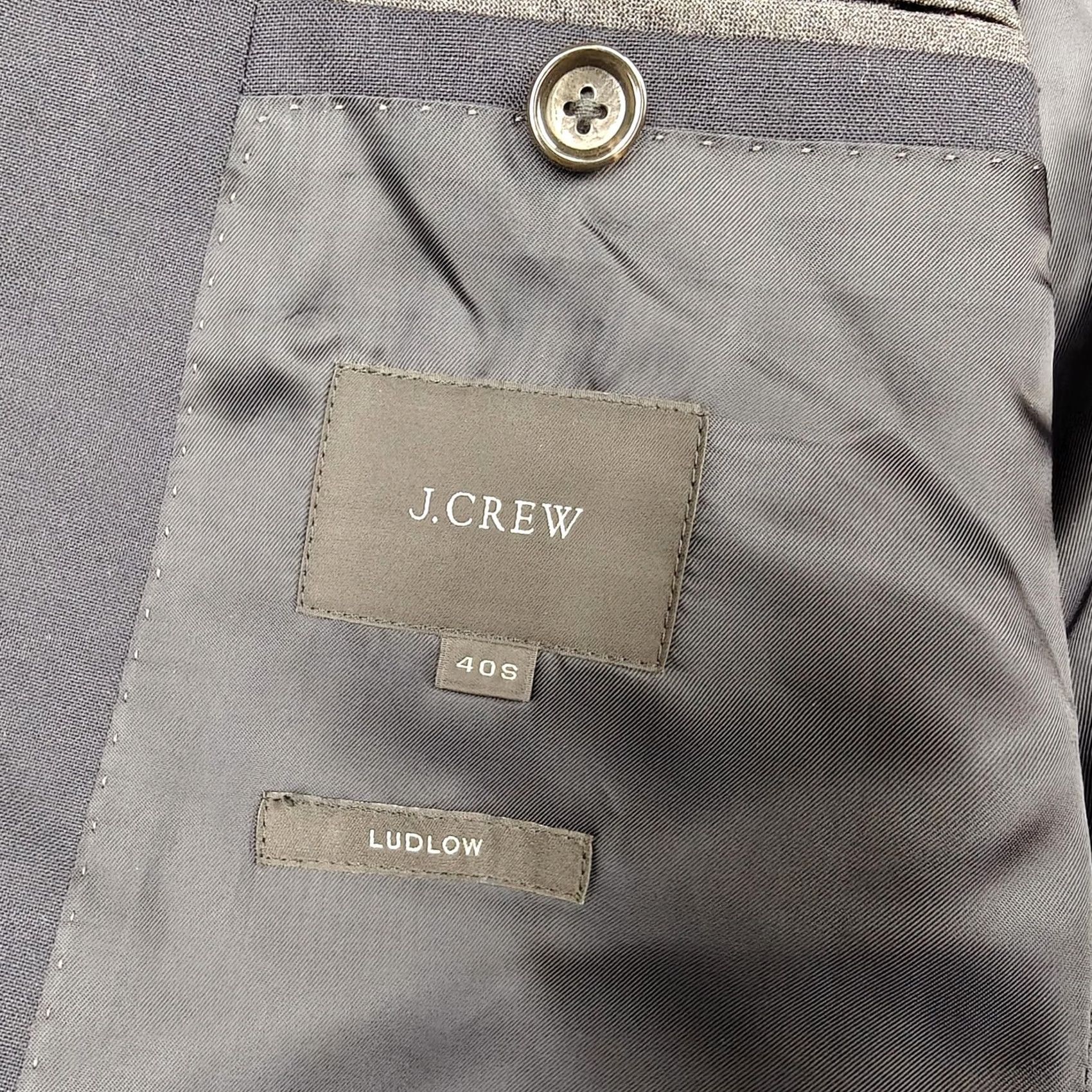 J.Crew J Crew Mens Blazer 40S Blue Wool Ludlow Super 120s Suit Jacket Size 40R - 5 Thumbnail