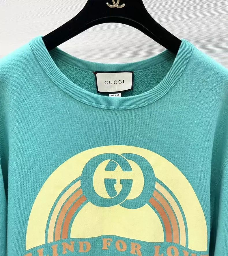 Gucci Gucci Lake blue logo sweatshirt 2501-Nextarrow Size US XS / EU 42 / 0 - 4 Thumbnail