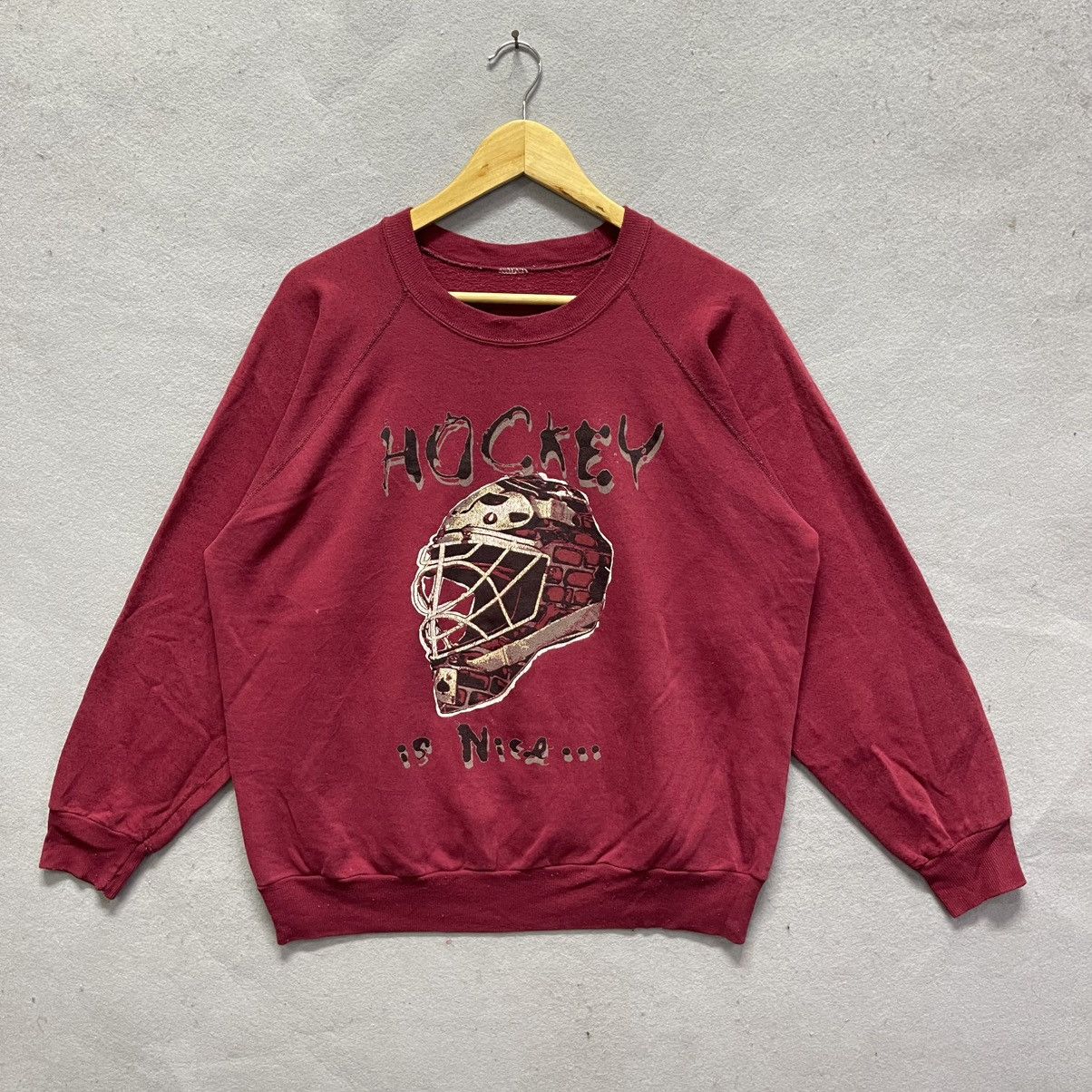 Vintage Vintage Hockey Graphic Crewneck Sweatshirt – Double-Sided Size US L / EU 52-54 / 3 - 1 Thumbnail
