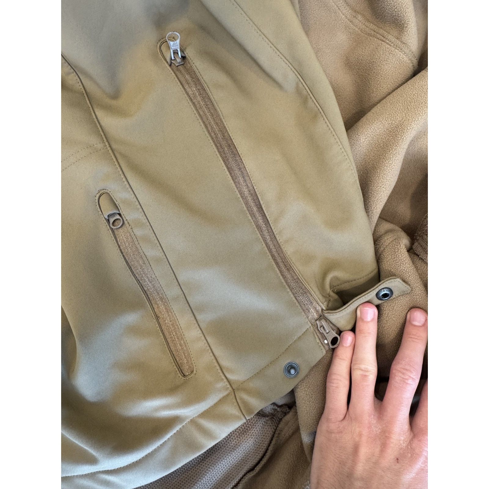 Tru-Spec TRU-SPEC Jacket Mens 2XL Coyote Tactical Softshell Fleece Size US XXL / EU 58 / 5 - 6 Thumbnail
