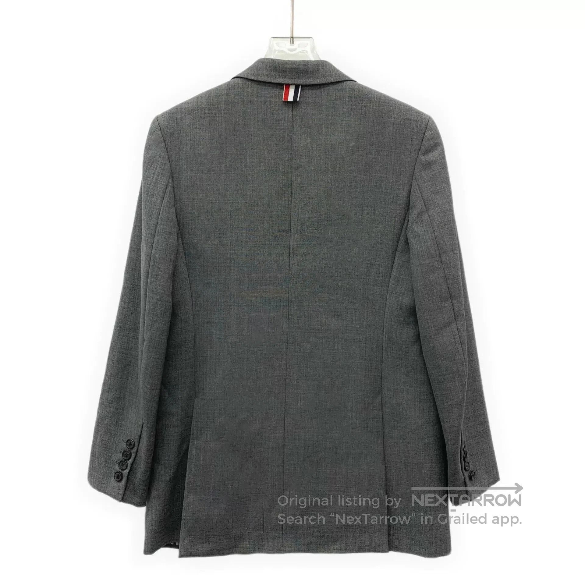 Thom Browne Thom Browne Gray Wool Lapel Suit Jacket. Size US XS / EU 42 / 0 - 2 Thumbnail