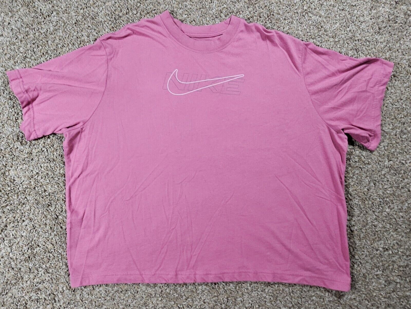 Nike the nike tee dri fit t shirt womens XL loose fit pink Size XL / US 12-14 / IT 48-50 - 1 Thumbnail