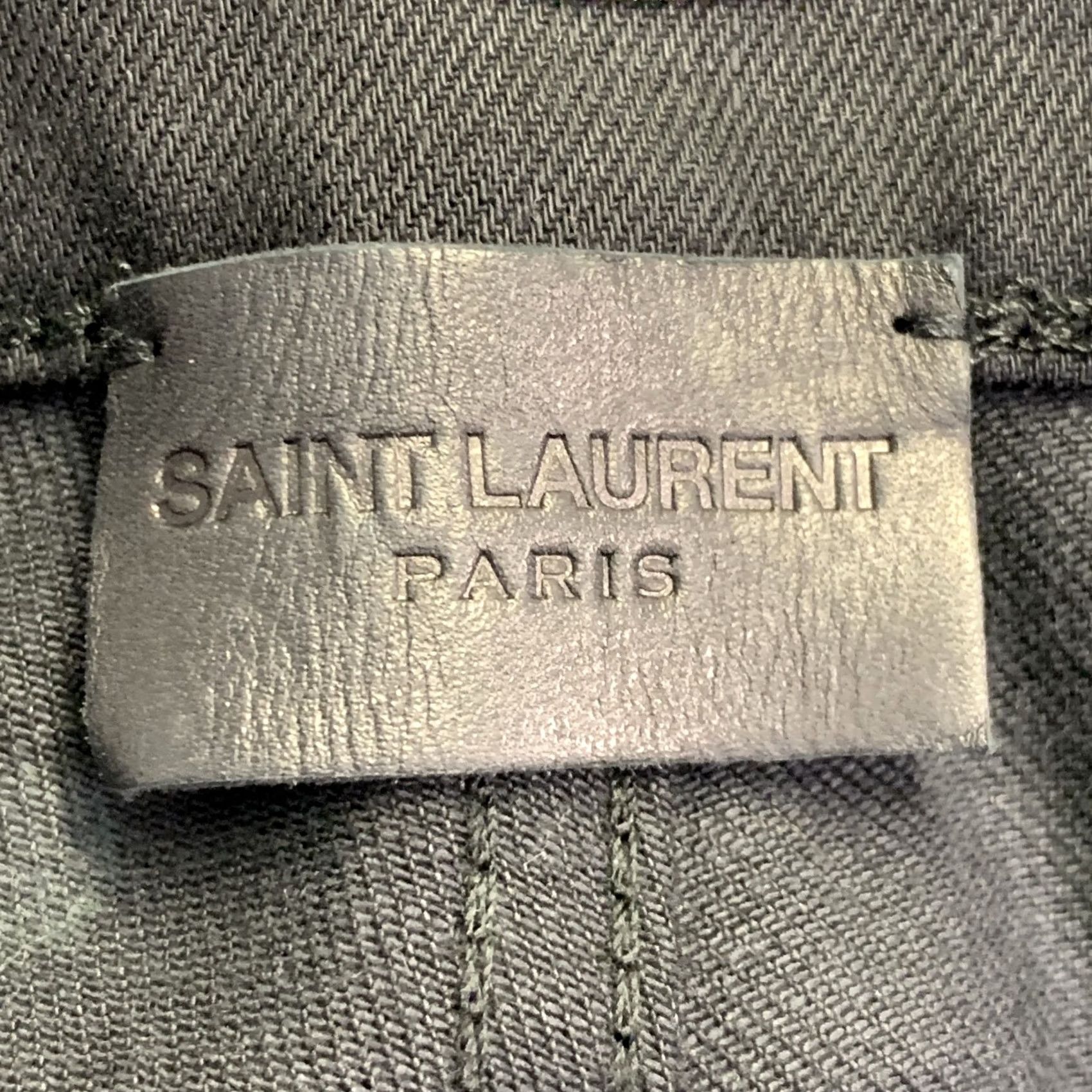 Yves Saint Laurent SAINT LAURENT Jeans Black Denim Tapered Five Pockets Size 31 2020 Mens Size US 31 - 4 Thumbnail