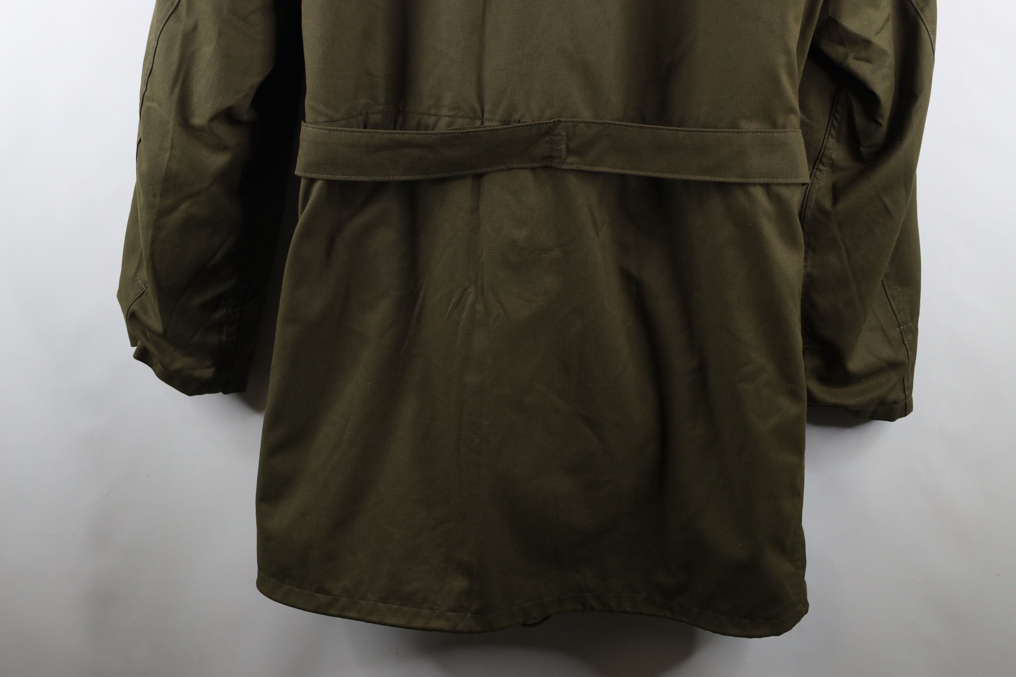 Vintage Vintage 90s Lined Field Combat Parka Jacket Coat Green Size US XL / EU 56 / 4 - 16 Thumbnail