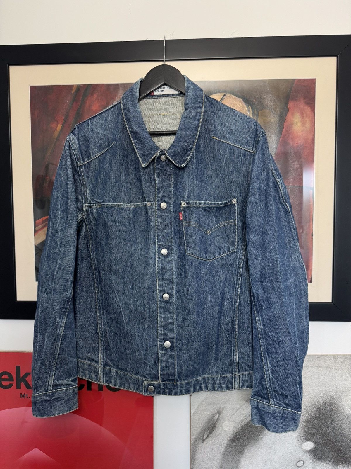 Levi's Vintage Levi’s engineered Denim Jacket Vintage Y2k Retro Size US L / EU 52-54 / 3 - 1 Thumbnail
