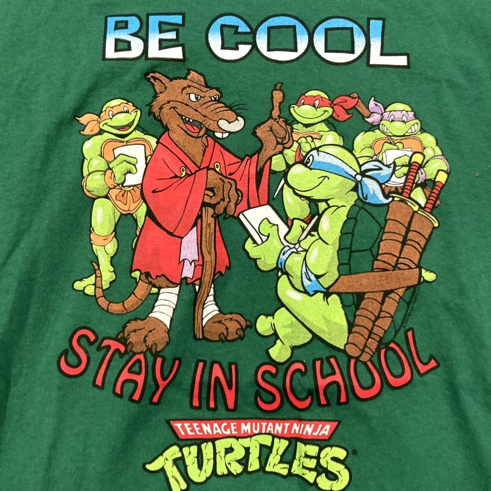 Delta VINTAGE Delta TMNT Splinter Ninja T Shirt Crew Neck Short Sleeve Green Cotton M Regular Men Size MEDIUM Size US M / EU 48-50 / 2 - 2 Thumbnail