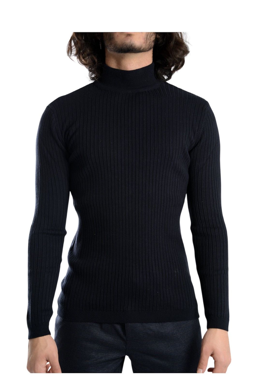 Y's for Men Y’s For Men Yohji Yamamoto Ribbed Turtleneck Sweater(SIZE 3) Size US L / EU 52-54 / 3 - 1 Thumbnail