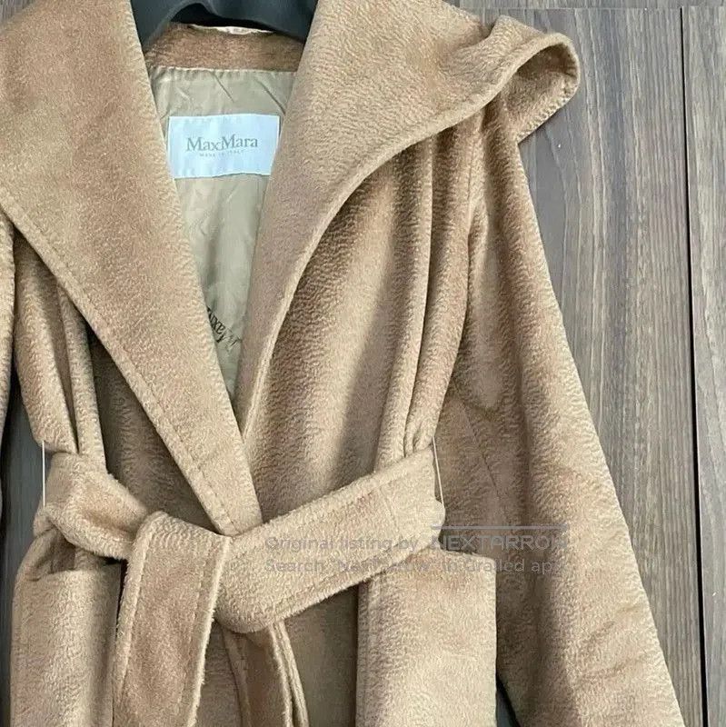 Max Mara MaxMara Cozy Camel Alpaca Wool Coat . Size XXS / US 00 / IT 34 - 4 Thumbnail