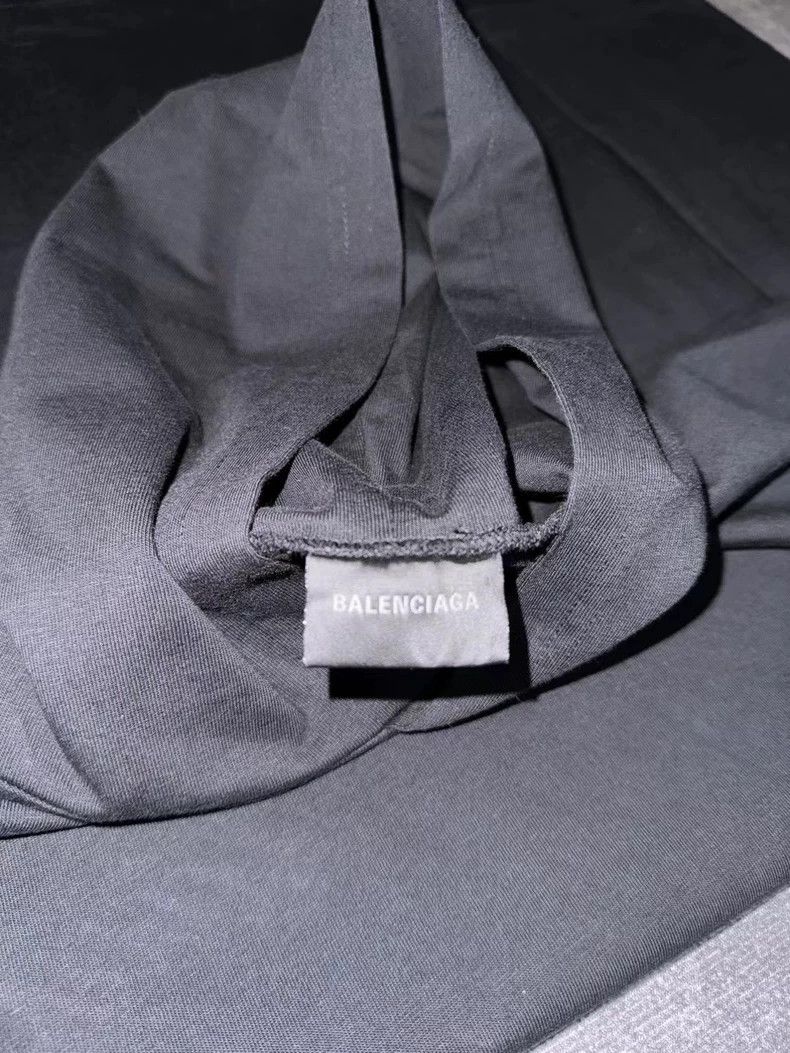 Balenciaga Balenciaga size 3 Rhinestone lace letter printed hooded pu Size L / US 10 / IT 46 - 3 Thumbnail