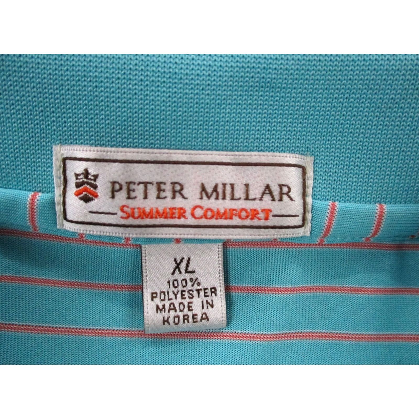 Peter Millar Peter Millar Polo Shirt Mens L Summer Comfort Golf Stretch Ocean Course Kiawah Size US XL / EU 56 / 4 - 6 Thumbnail